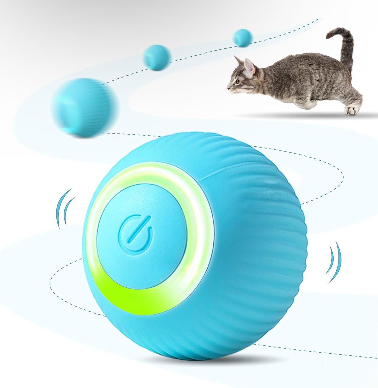 Pelota Inteligente Recargable Para Gatos